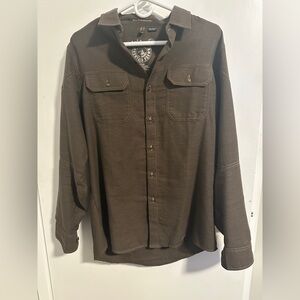 KUHL Long Sleeve shirt.  Size M. Brown.